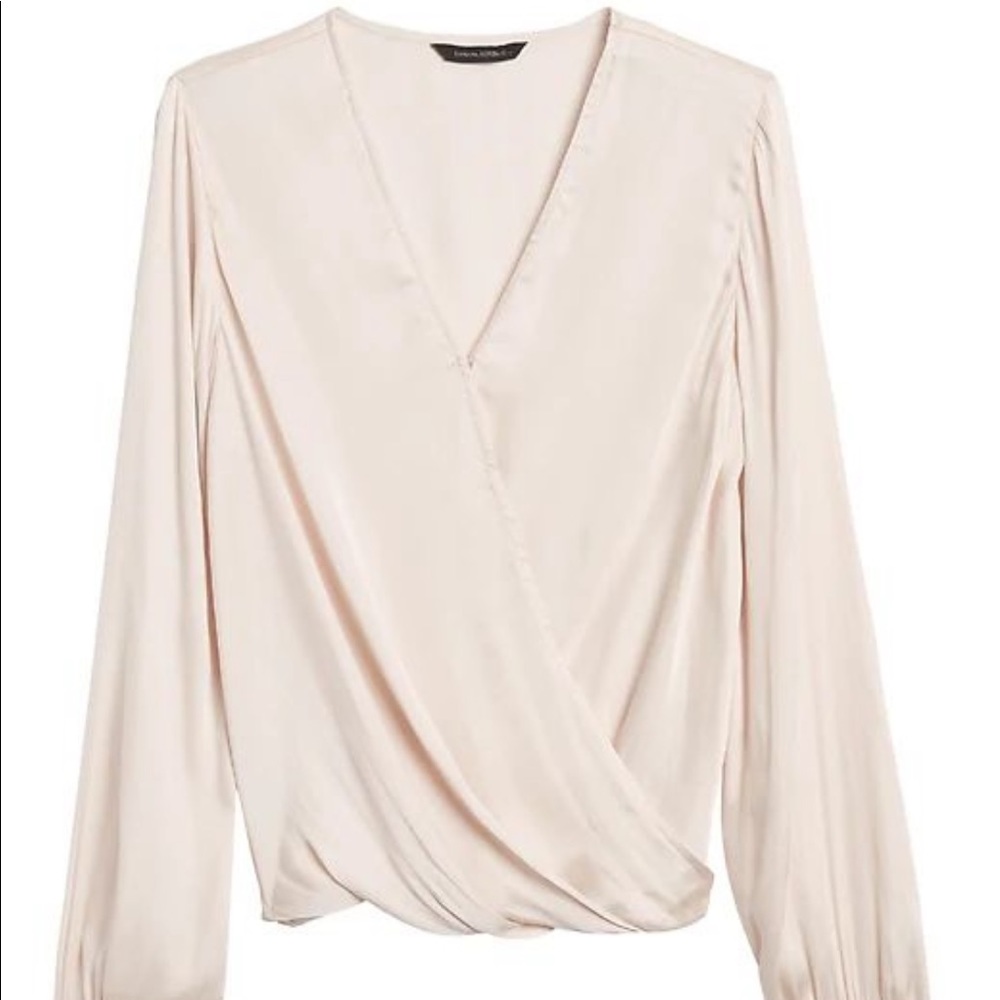 Banana Republic Silky Wrap Blouse